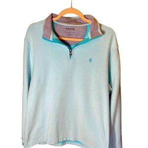 Izod advantage sweatshirt with zipper V neck size L